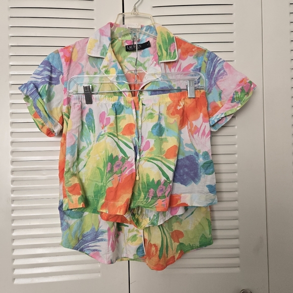 Ralph Lauren Short Sleeves Boxer Pajama Set Size Small - Picture 5 of 11